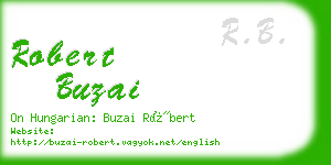 robert buzai business card